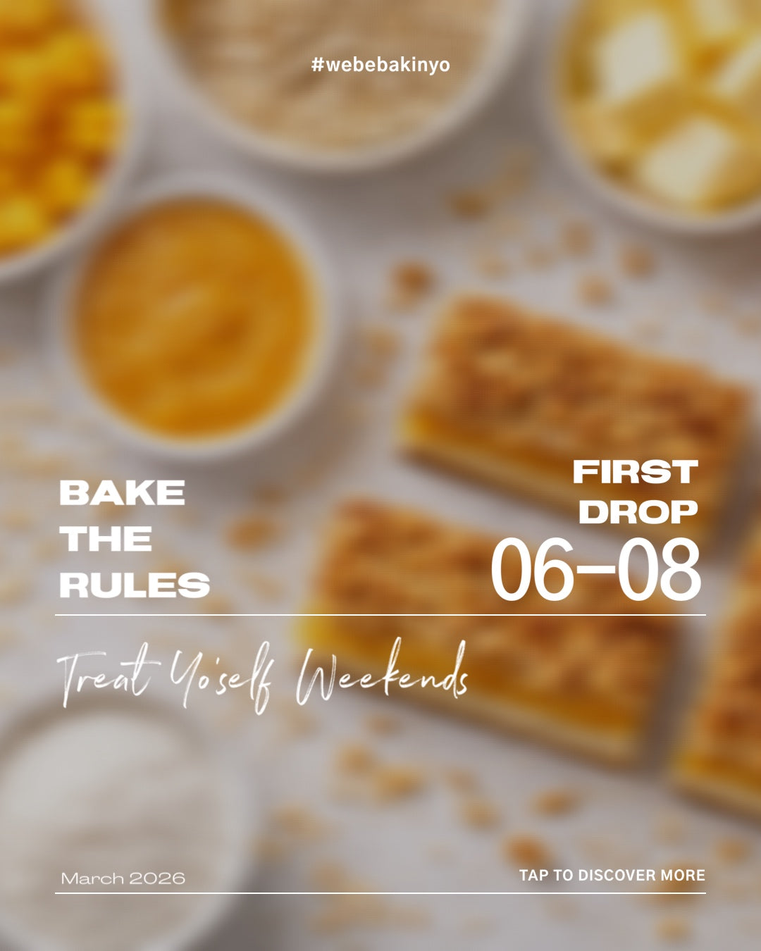 Bake The Rules March 2026: Obsession - The Mango Crumble Bars