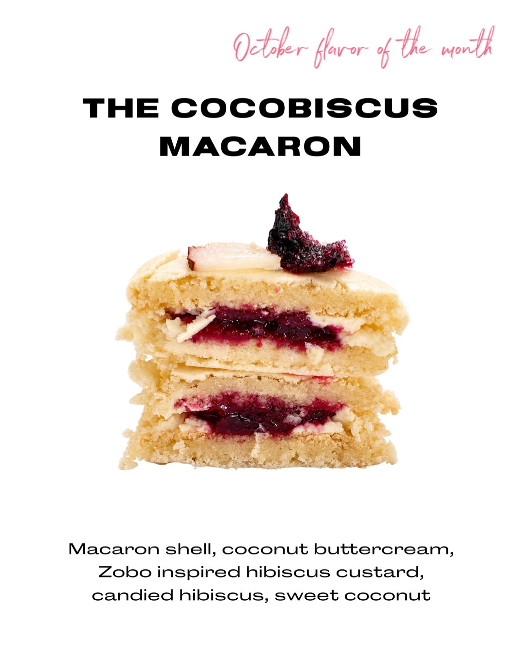 The October 2026 Flavor of the Month Macaron: The Cocobiscus