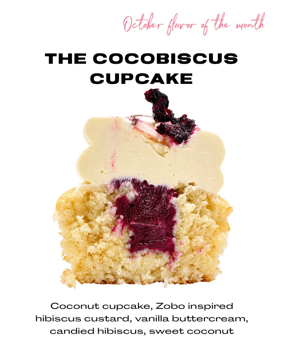 The October 2026 Flavor of the Month Cupcake: The Cocobiscus