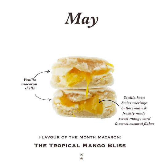 The May 2024 Flavor of the Month Macaron: The Tropical Mango Bliss