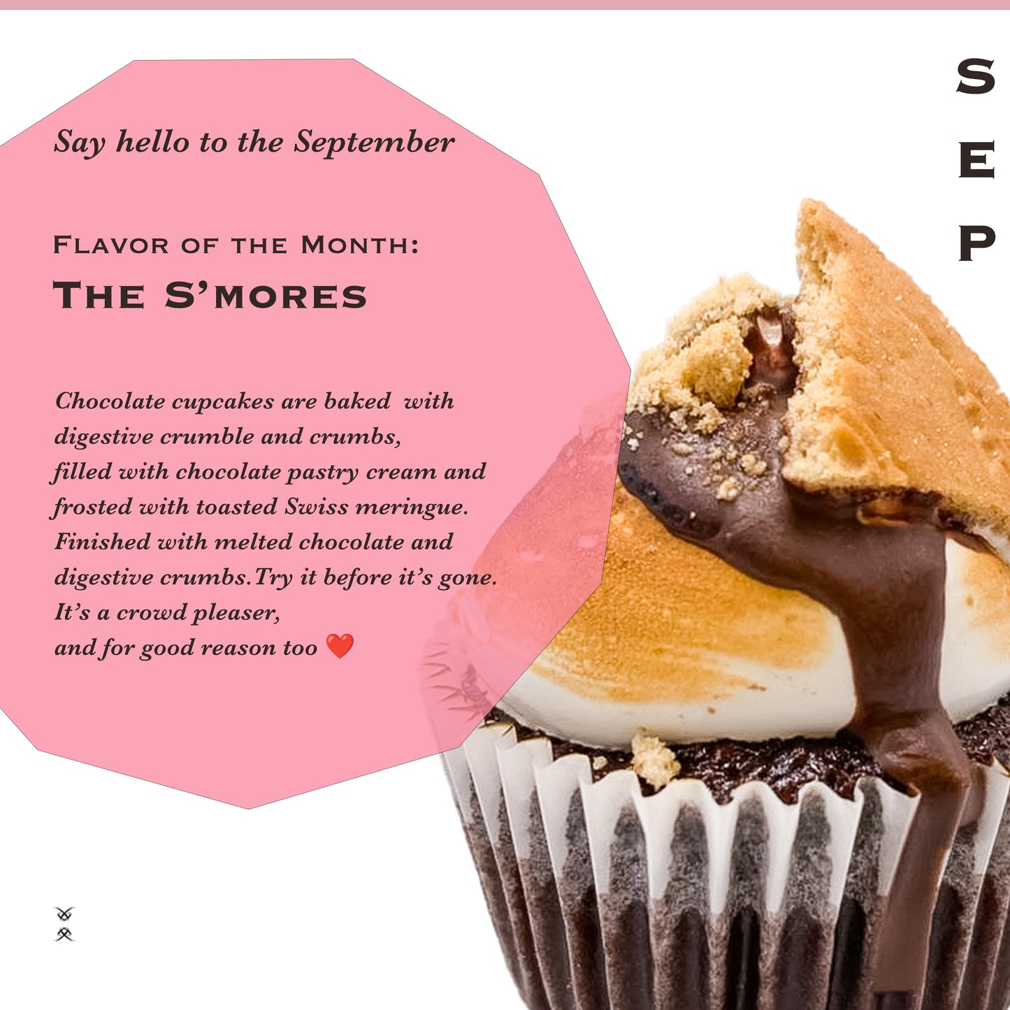 The September 2026 Flavor of the Month Cupcake: The S'mores