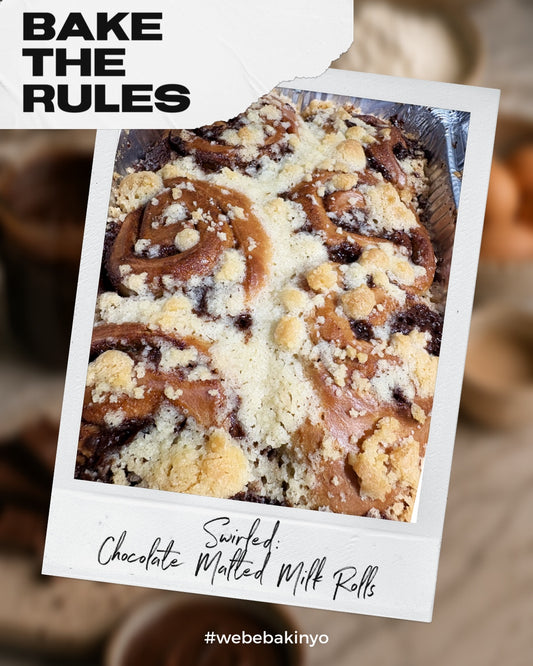 Bake The Rules May 2026: Swirled:  The Chocolate Malted Milk Rolls