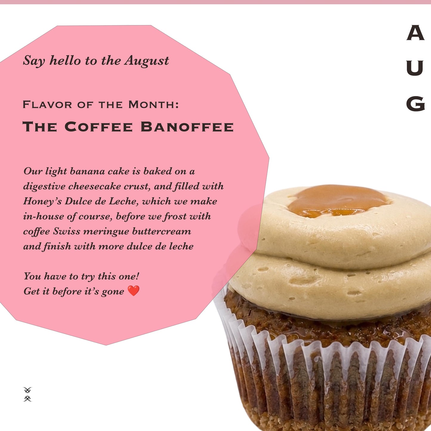 The August 2026 Flavor of the Month Cupcake: The Coffee Banoffee