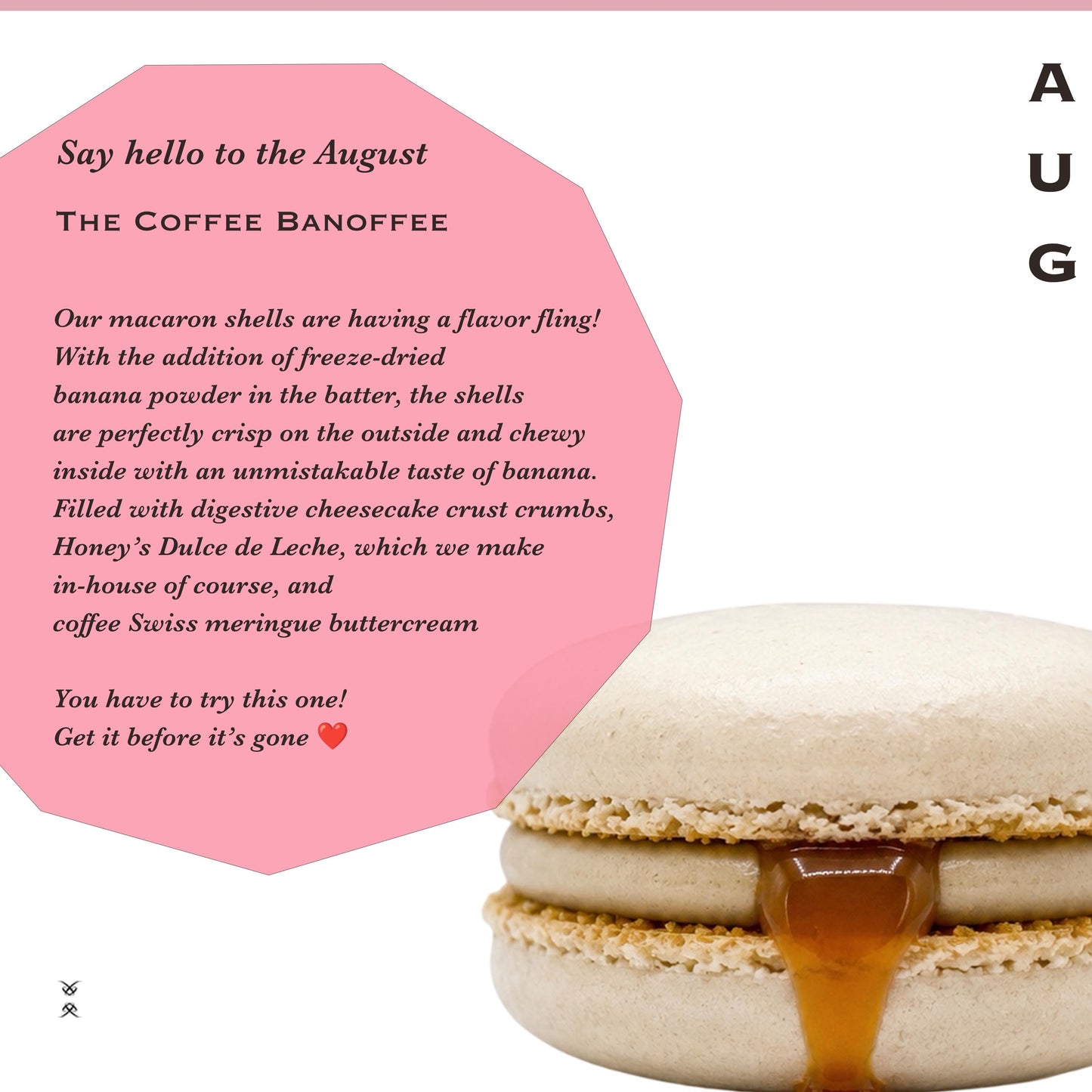 The August 2026 Flavor of the Month Macaron: The Coffee Banoffee