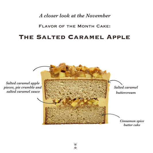 The November 2024 Flavor of the Month Cake: The Salted Caramel Apple