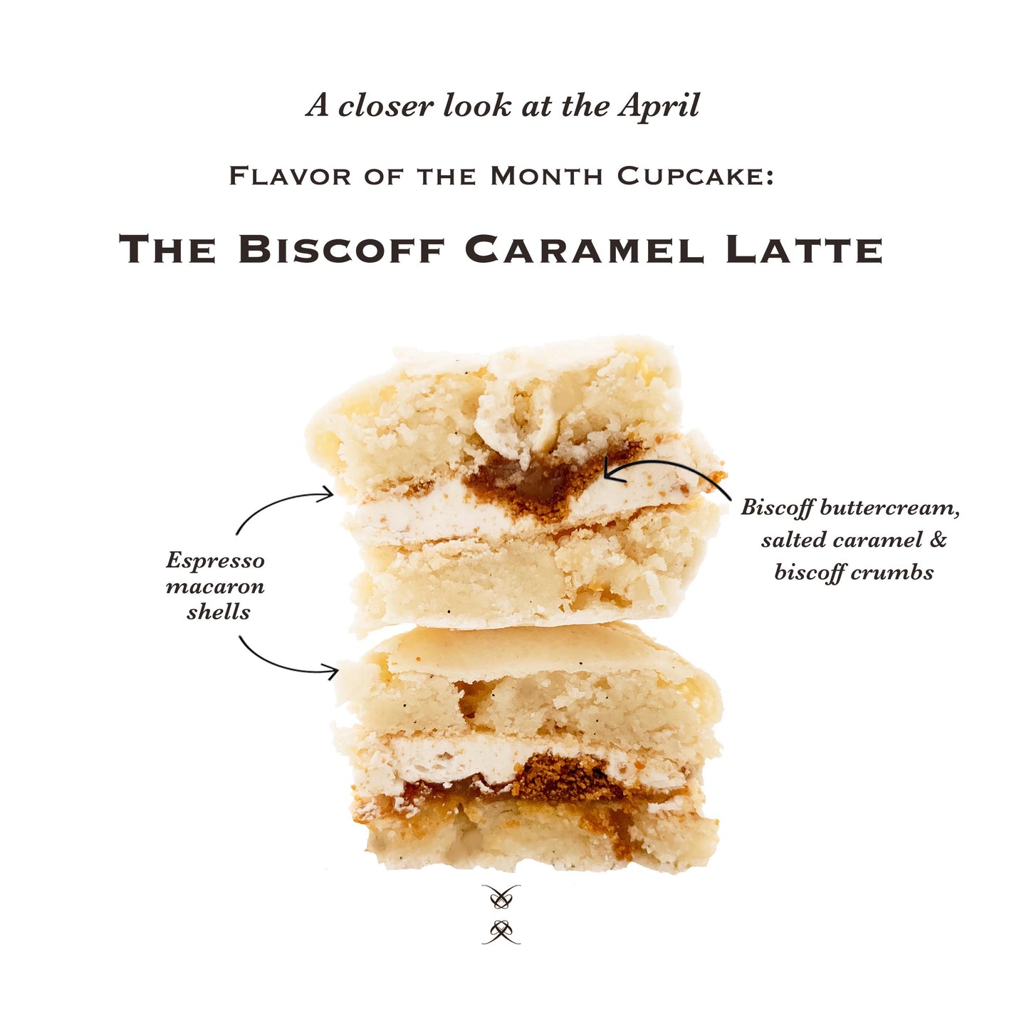 The April 2026 Flavor of the Month Macaron: The Biscoff Caramel Latte