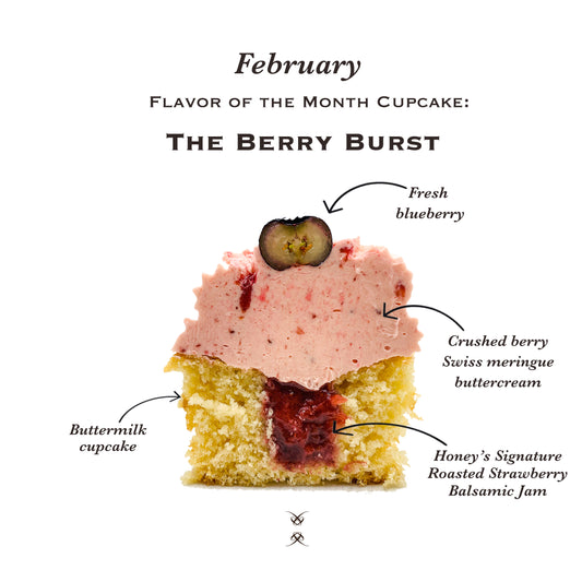 The February 2024 Flavor of the Month Cupcake: Berry Burst