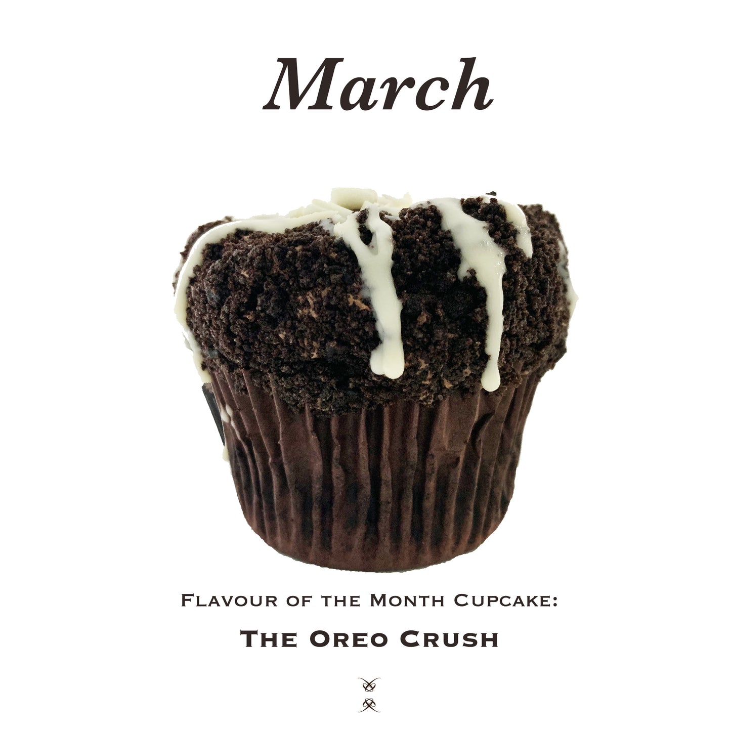 The March 2025 Flavor of the Month Cupcake- The Oreo Crush