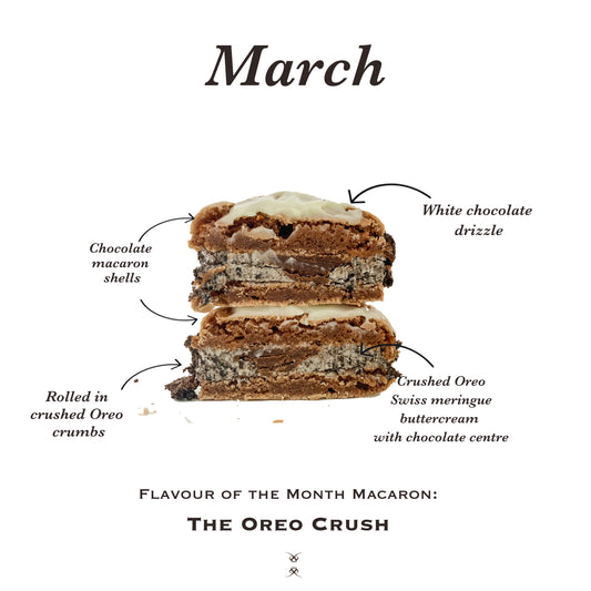 The March 2024 Flavor of the Month Macaron: The Oreo Crush