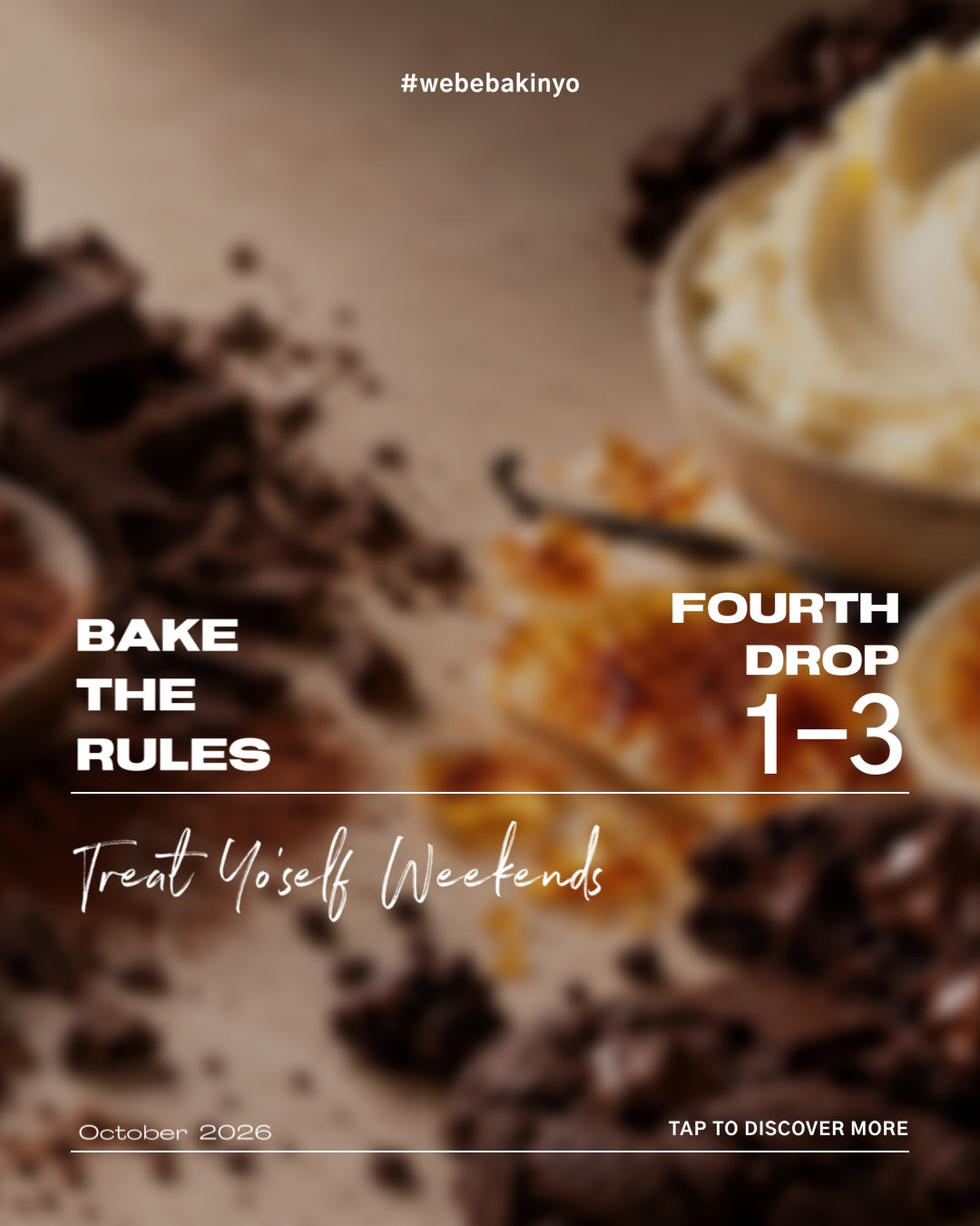 Bake The Rules October 2026: Crackled -  The Brûléed Cheesecake & Chocolate Cookie