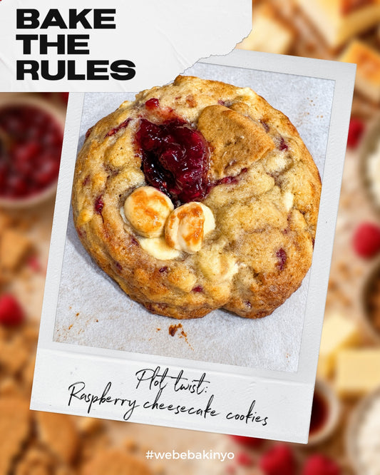 Bake The Rules October 2026: Plot Twist - Raspberry Cheesecake Cookies