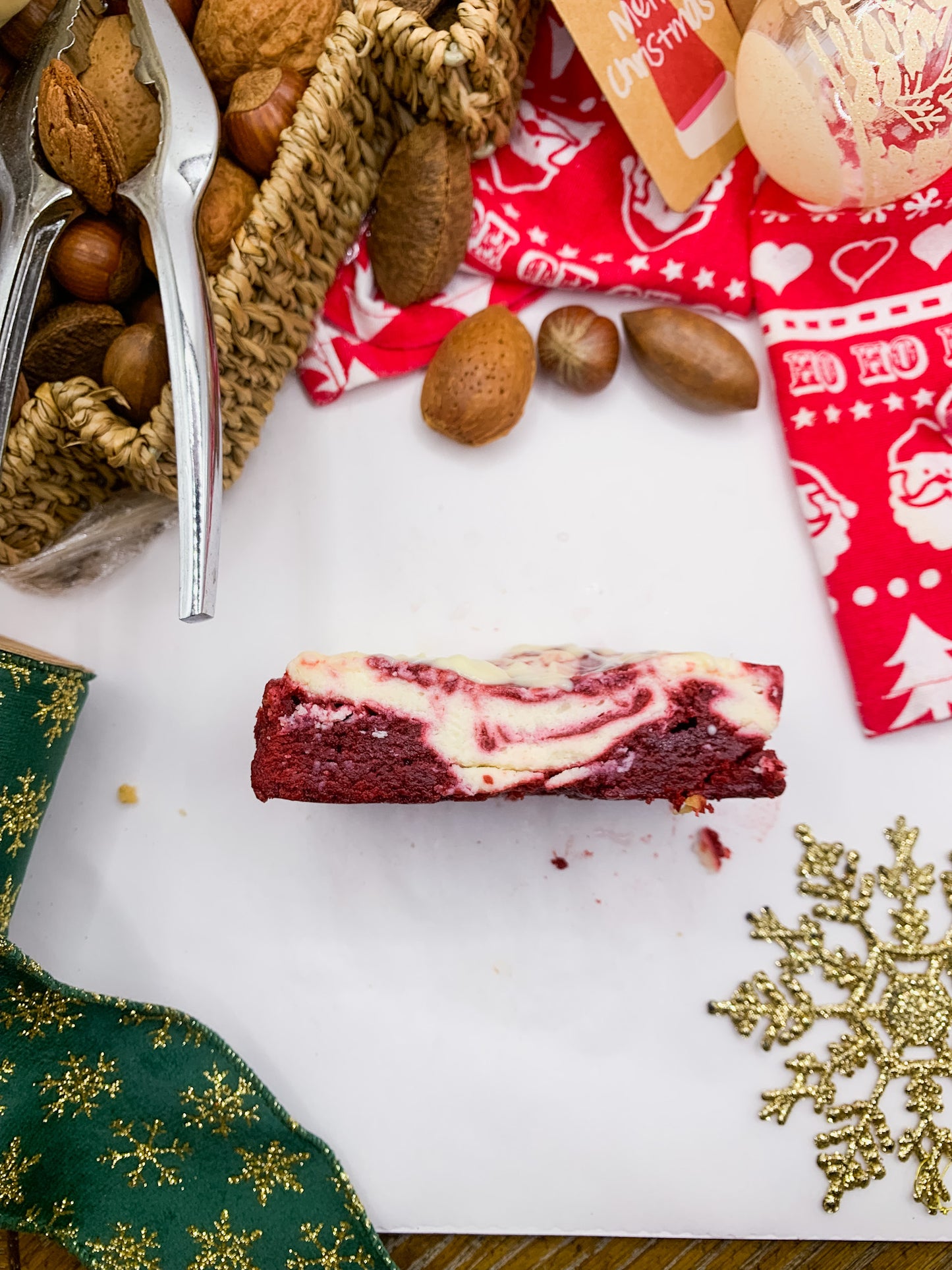 Holiday 2025: Crimson Celebration - The Red Velvet Cheesecake Brownie