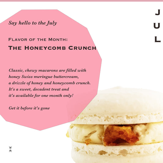 The July 2026 Flavor of the Month Macaron: The Honeycomb Crunch