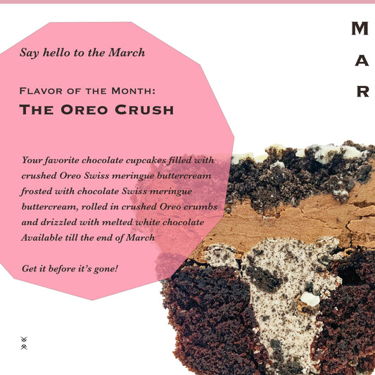 The March 2025 Flavor of the Month Cupcake- The Oreo Crush