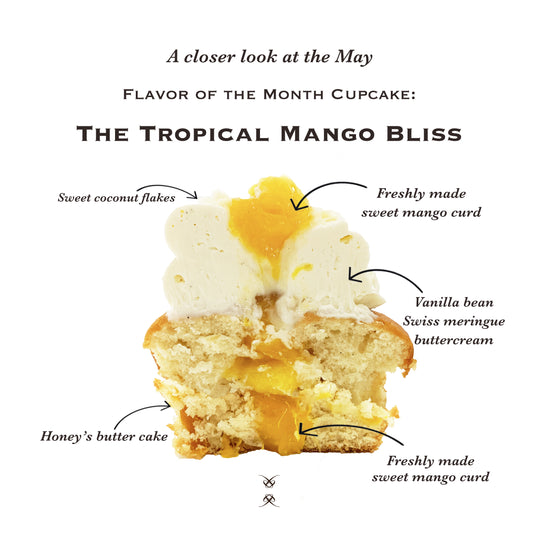 The May 2024 Flavor of the Month Cupcake: The Tropical Mango Bliss