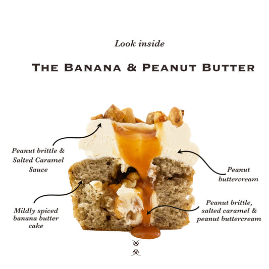 The Banana & Peanut Butter Cupcake