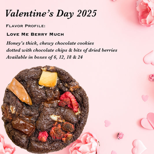 Valentine's Day 2025: Love Me Berry Much - The Triple Chocolate & Berry Cookie