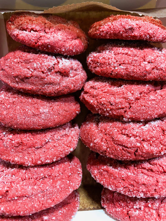 The Red Velvet Sugar Cookies